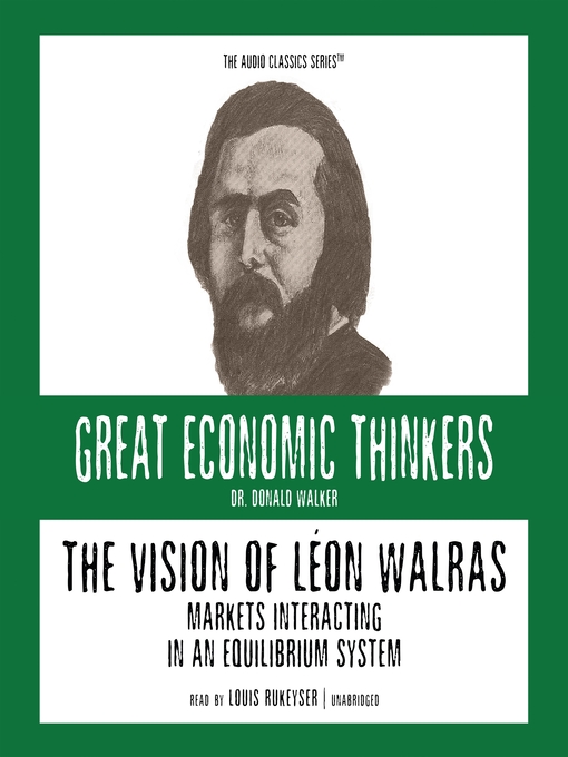 Title details for The Vision of Léon Walras by Donald Walker - Available